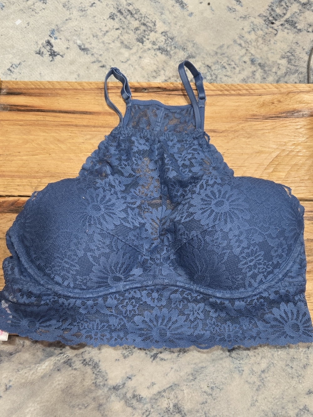 Victoria Secret Blue Racerback Bra Size Small